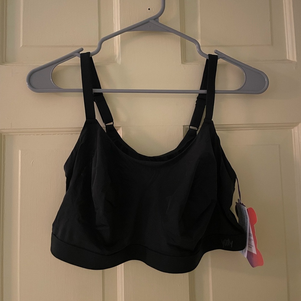 Yitty smoothed reality square neck bralette NWT black size 2x